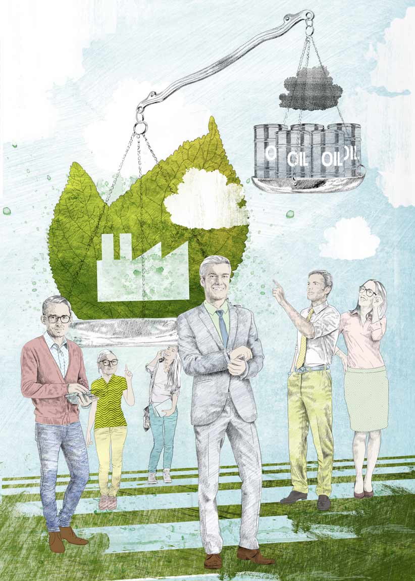 Illustration für Nachhaltiges Investment